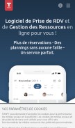 How timify.com looks like on a mobile device such as an iPhone.
