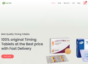 How timingtablets.net looks like on a tablet such as an iPad.