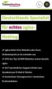 How timmeserver.de looks like on a mobile device such as an iPhone.