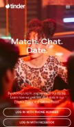 How tinder.com looks like on a mobile device such as an iPhone.