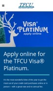 How tinkerfcu.org looks like on a mobile device such as an iPhone.