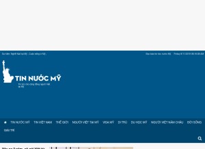 How tinnuocmy.com looks like on a tablet such as an iPad.