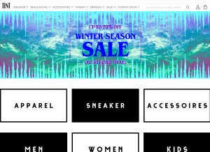 How tint-store.com looks like on a tablet such as an iPad.