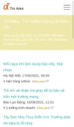 How tintuc.ates.vn looks like on a mobile device such as an iPhone.
