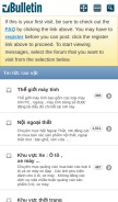 How tintucraovat.org looks like on a mobile device such as an iPhone.