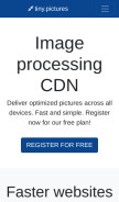 How tiny.pictures looks like on a mobile device such as an iPhone.