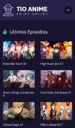 How tioanime.com looks like on a mobile device such as an iPhone.