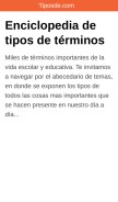 How tiposde.com looks like on a mobile device such as an iPhone.
