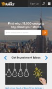 How tipranks.com looks like on a mobile device such as an iPhone.