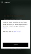 How tipser.com looks like on a mobile device such as an iPhone.