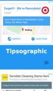 How tipsographic.com looks like on a mobile device such as an iPhone.