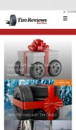 How tirereviewsandmore.com looks like on a mobile device such as an iPhone.