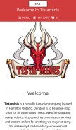 How tistaminis.com looks like on a mobile device such as an iPhone.