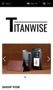 How titanwise.com looks like on a mobile device such as an iPhone.