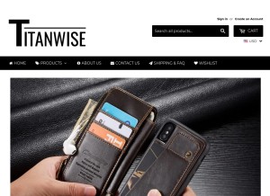 How titanwise.com looks like on a tablet such as an iPad.