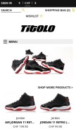 How titoloshop.com looks like on a mobile device such as an iPhone.