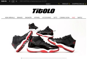 How titoloshop.com looks like on a tablet such as an iPad.
