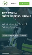 How tivasoftware.com looks like on a mobile device such as an iPhone.