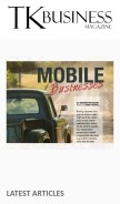 How tkmagazine.com looks like on a mobile device such as an iPhone.