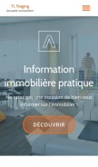 How tl-staging.fr looks like on a mobile device such as an iPhone.