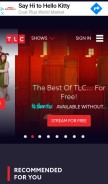 How tlc.com looks like on a mobile device such as an iPhone.