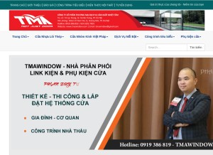 How tmawindow.com looks like on a tablet such as an iPad.