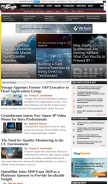 How tmcnet.com looks like on a mobile device such as an iPhone.