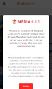 How tmg.nl looks like on a mobile device such as an iPhone.
