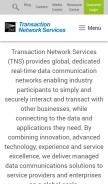 How tnsi.com looks like on a mobile device such as an iPhone.