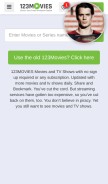 How to123movies.com looks like on a mobile device such as an iPhone.