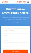 How toasttab.com looks like on a mobile device such as an iPhone.