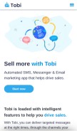 How tobi.ai looks like on a mobile device such as an iPhone.