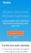 How tockify.com looks like on a mobile device such as an iPhone.