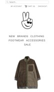 How todayclothing.com looks like on a mobile device such as an iPhone.