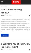 How todayposts.com looks like on a mobile device such as an iPhone.