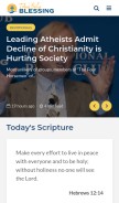 How todaysdailyblessing.com looks like on a mobile device such as an iPhone.