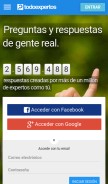 How todoexpertos.com looks like on a mobile device such as an iPhone.