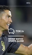 How tok.tv looks like on a mobile device such as an iPhone.