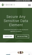 How tokenex.com looks like on a mobile device such as an iPhone.
