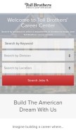 How tollcareercenter.com looks like on a mobile device such as an iPhone.