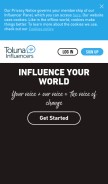 How toluna.com looks like on a mobile device such as an iPhone.