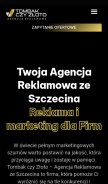 How tombakczyzloto.pl looks like on a mobile device such as an iPhone.