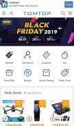 How tomtop.com looks like on a mobile device such as an iPhone.