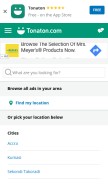 How tonaton.com looks like on a mobile device such as an iPhone.