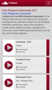 How tones6.com looks like on a mobile device such as an iPhone.
