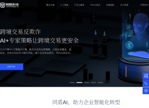 How tongdun.cn looks like on a tablet such as an iPad.