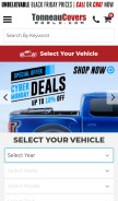 How tonneaucoversworld.com looks like on a mobile device such as an iPhone.