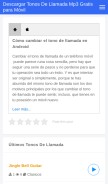 How tonosdellamadamp3.com looks like on a mobile device such as an iPhone.