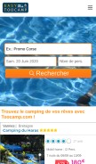 How toocamp.com looks like on a mobile device such as an iPhone.