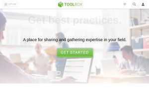 How toolbox.com looks like on a tablet such as an iPad.